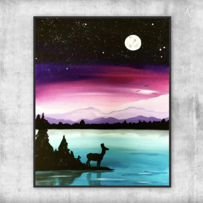 Élményfestés - Holdfényes éj - ArtMasters