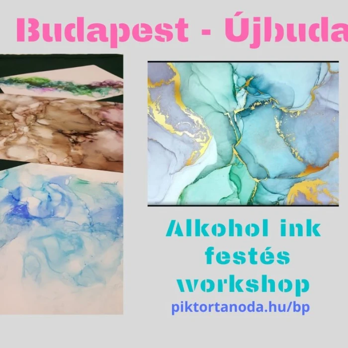 Kezdő alcohol ink workshop 04.12