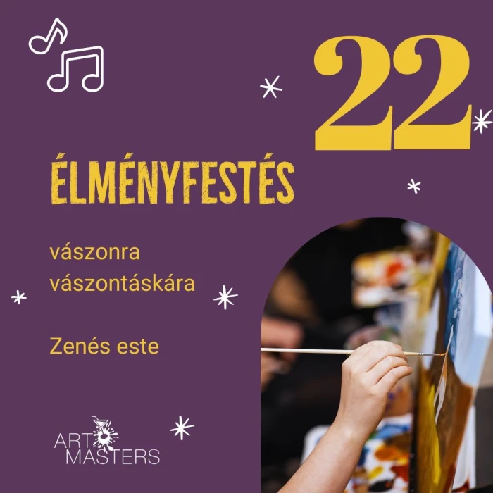 Adventi élményfestés élő zenével