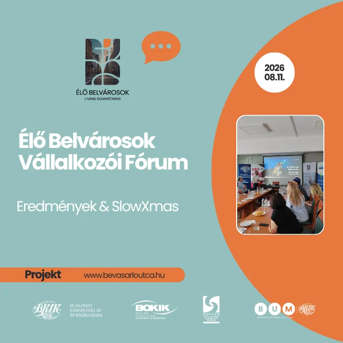 Élő Belvárosok Vállalkozói Fórum - Miskolc - online