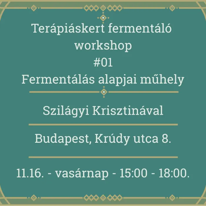 Fermentálás alapjai Műhely 01