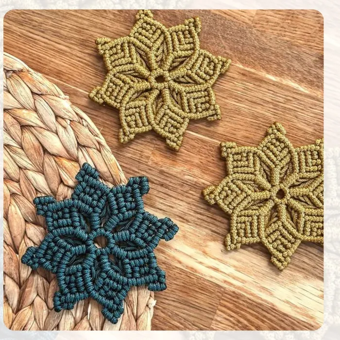 Makramé Csésze alátét készítés