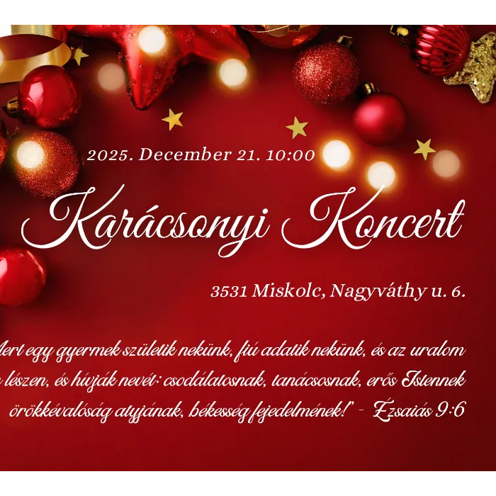 Karácsonyi Koncert Miskolcon