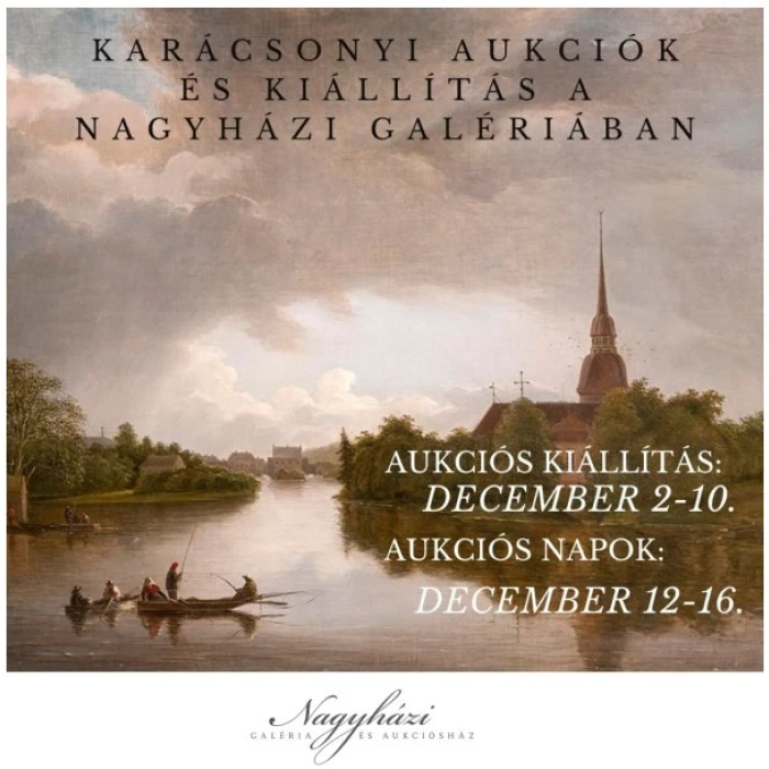 Karácsonyi Aukció 2023 kiállítás - Nagyházi