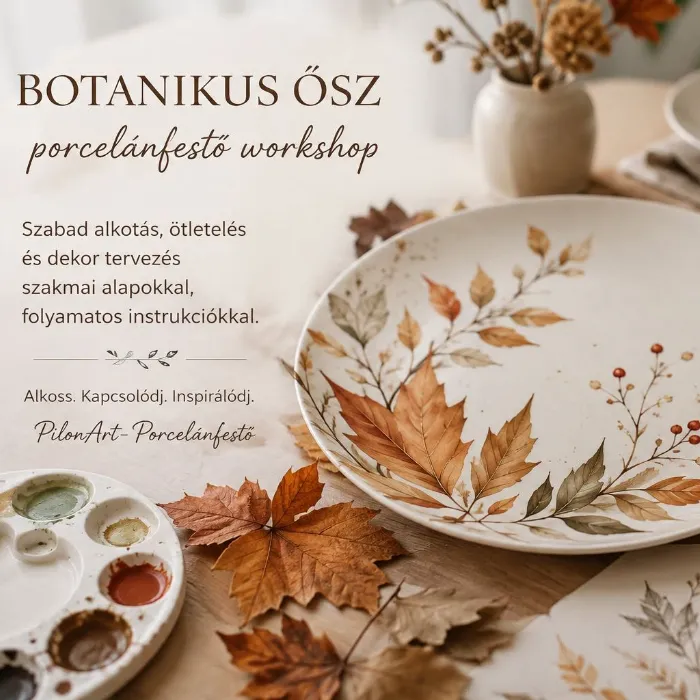 Botanikus ősz - porcelánfestő workshop 