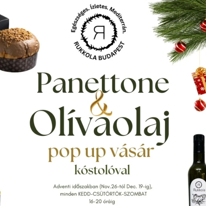 Panettone és olívaolaj pop up vásár kóstolóval a Rukkolában