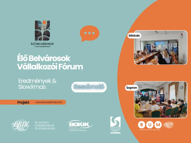 A kutatástól a közös cselekvésig – újabb állomásához érkezett az Élő Belvárosok program
