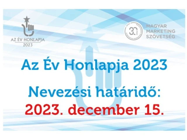 Hosszabbít ’Az Év Honlapja’ pályázat! 2023