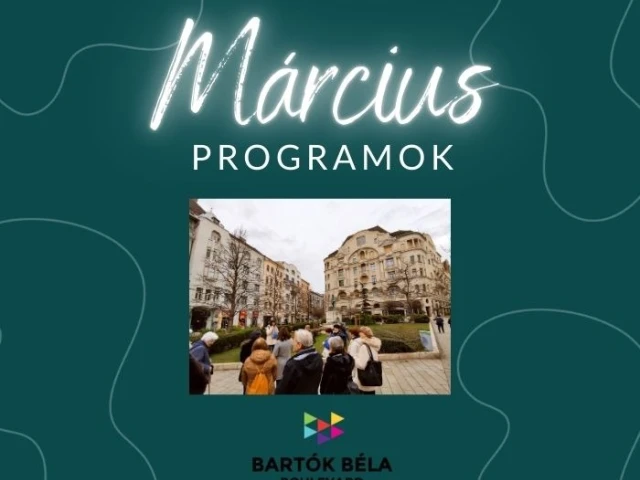 Bartók Béla Boulevard 2025. márciusi program előzetes