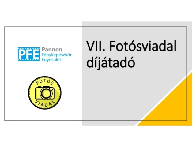 VII. Fotósviadal győztese és az őszi hétvégi program