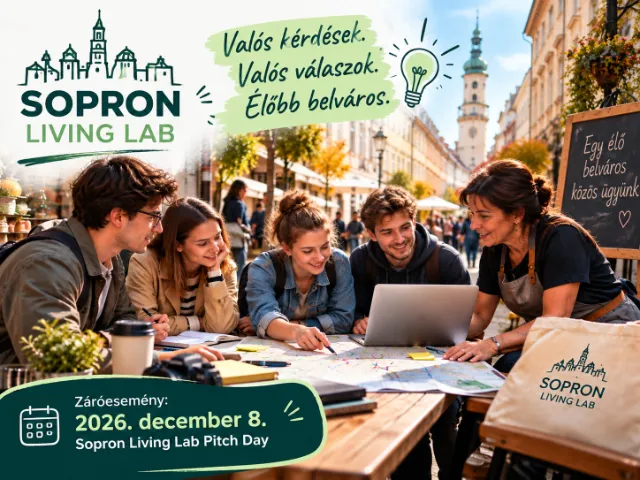 Sopron Living Lab – Egyetemisták kutatják, hogyan lehet még élőbb Sopron belvárosa