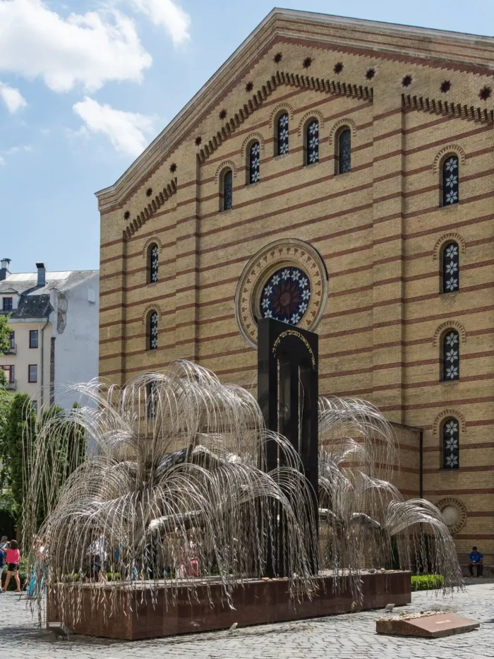 The Dohány Street synagogue, designed by Ludwig Förstel, was opened in 1859 and is still the largest in Europe. 